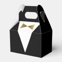Modern Thank You Black and Gold Tuxedo Template