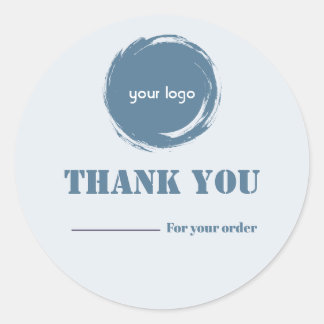 Modern Thank You Business Sticker | Personalised