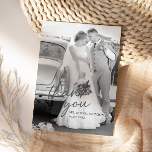 Modern Thank You Card with Picture