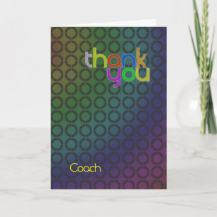 Modern Thank You Coach card