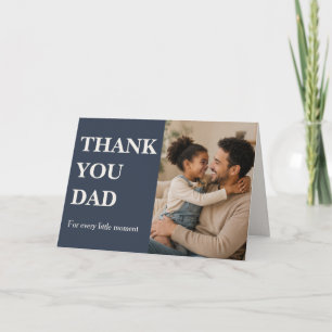 Modern thank you dad Photo Card - Father's day