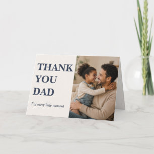 Modern thank you dad Photo Card - Father's day