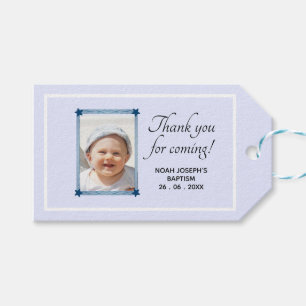 Modern THANK YOU FOR COMING! Baptism Gift Tag