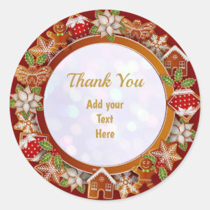 Modern Thank You For Supporting My Small Business Classic Round Sticker