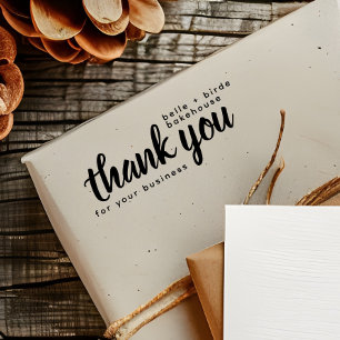Modern Thank You For Your Business Script  Self-inking Stamp