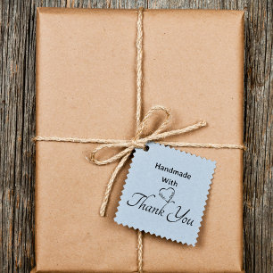 Modern Thank You Heart Handmade Calligraphy Script Self-inking Stamp