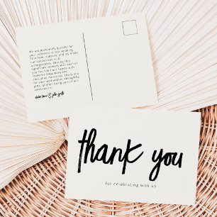 Modern Thank You Post Card