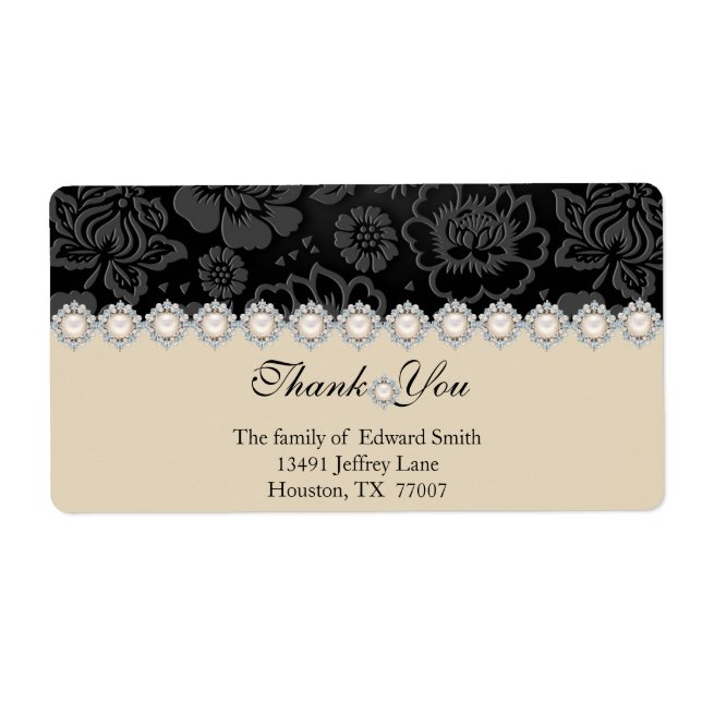 Modern Thank You Return Address Label (Front)