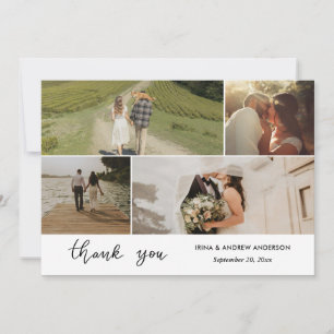 Modern Thank You Script Wedding Photo