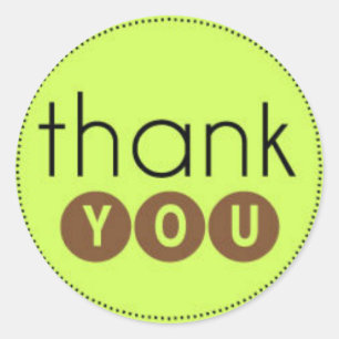 Modern Thank You Stickers for Envelopes