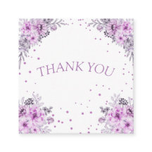 modern thank you wedding roses thank you card