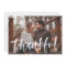 Modern Thankful Script Gold Photo Thanksgiving