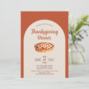 Modern Thanksgiving Dinner Invitation
