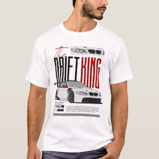 Modern The Drift King Sports Car Graphic T-Shirt