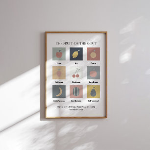 Modern the fruit of the spirit poster