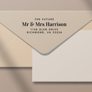 Modern The Future Mr Mrs Return Address  Self-inking Stamp