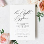 Modern The Night Before Rehearsal Dinner Invitation<br><div class="desc">Modern The Night Before Rehearsal Dinner Invitation</div>