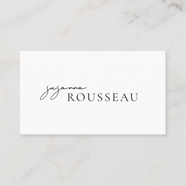 Modern Therapist Business Card (Front)