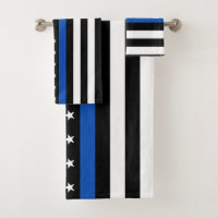 Modern Thin Blue Line Personalised Police Officer