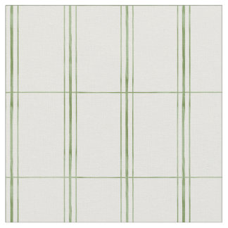 Modern Thin Stripes green Fabric