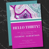 Modern Thirty 30th Birthday Party