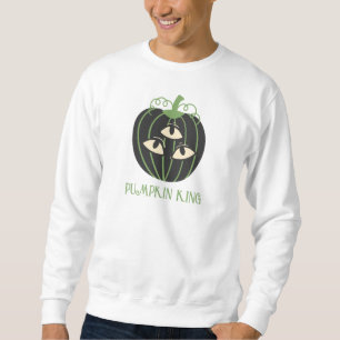 Modern Three-Eyed Pumpkin Halloween Dad's Sweatshirt