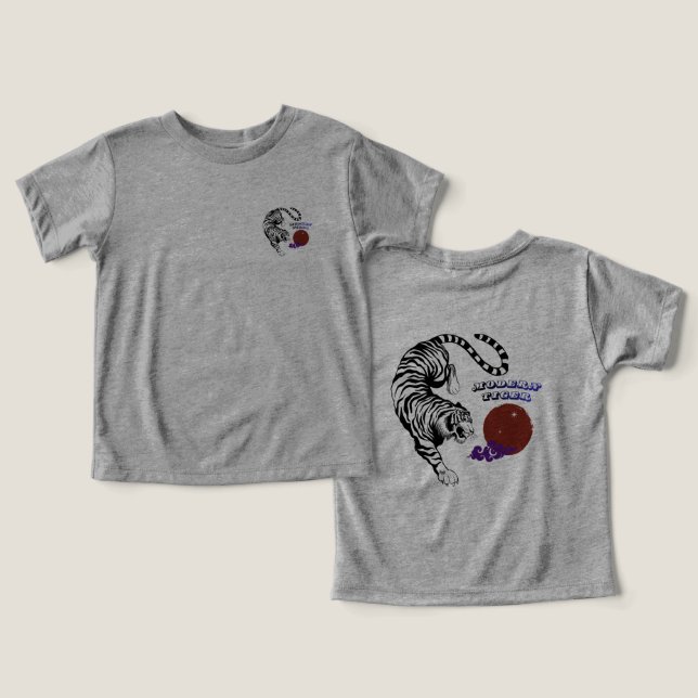 Modern Tiger Graphic Art (Design Front & Back)