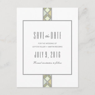 Modern Tiled Pattern Save the Date