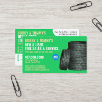 Modern Tire Services Customisable Business Card