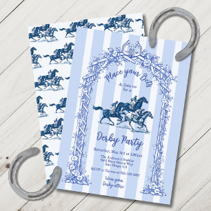 Modern Toile de Joey Derby Party Invitation