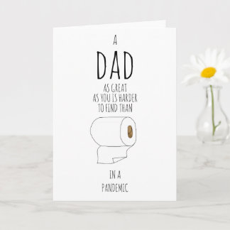 Modern toilet paper birthday day trendy typography card