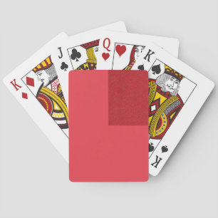Modern Tomato Red Playing Cards – Customisable