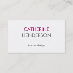 Modern Tones Business Card - Pink