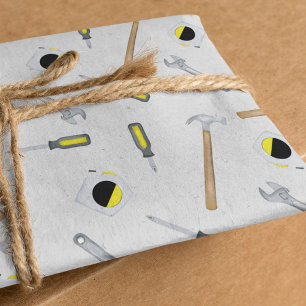 Modern Tools Pattern Whimsical Fun Modern Tissue Paper