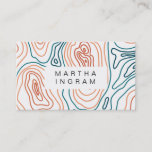 Modern Topography Map Abstract Design Business Card<br><div class="desc">Modern Topography Map Abstract Design is great to show off your business info. Perfect for any outdoor profession as well as abstract to show of your style.</div>