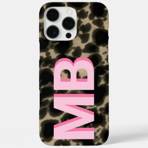 Modern Tortoiseshell Monogram iPhone 16 Pro Max Case