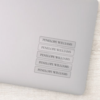 Modern Transparent Business Label – Custom Text