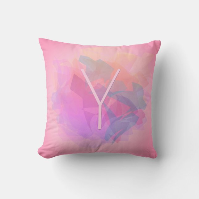 Modern Transparent Layers/Pink Pastels Cushion (Front)