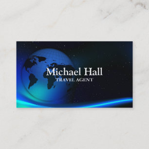Modern Travel Agency Agent Business Card