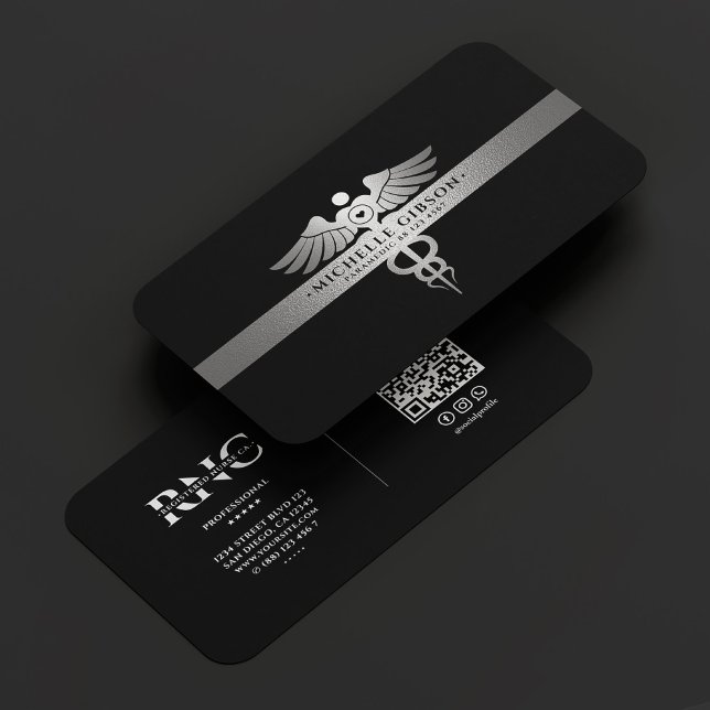 Modern Travel Nurse Caduceus Black Silver Business Card (Modern Travel Nurse Caduceus Black Silver Business Card
☆★
☆★
☆★
☆★
☆★
(35653)
 | 
)