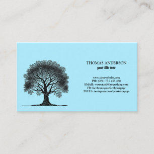 Modern Tree of Life Wellness Life Coach Business Card