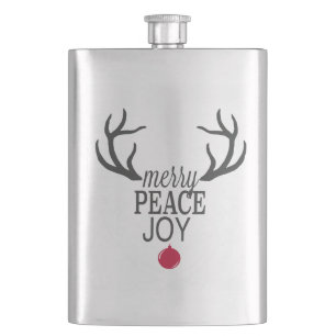 Modern trends Christmas reindeer Hip Flask