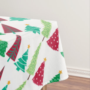Modern trends Christmas Trees Tablecloth
