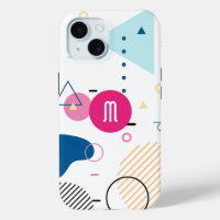 Modern Trendy Abstract Geometric Art Monogram