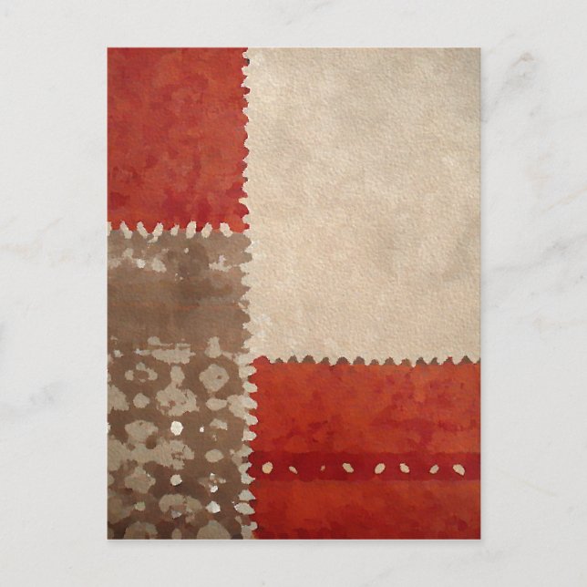 Modern Trendy Abstract Postcard (Front)