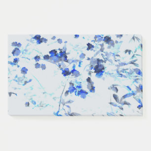 Modern, trendy art of floral / flower pattern post-it notes