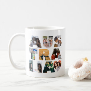 Modern Trendy AUSTRALIA Heart 10 Photo Collage Coffee Mug
