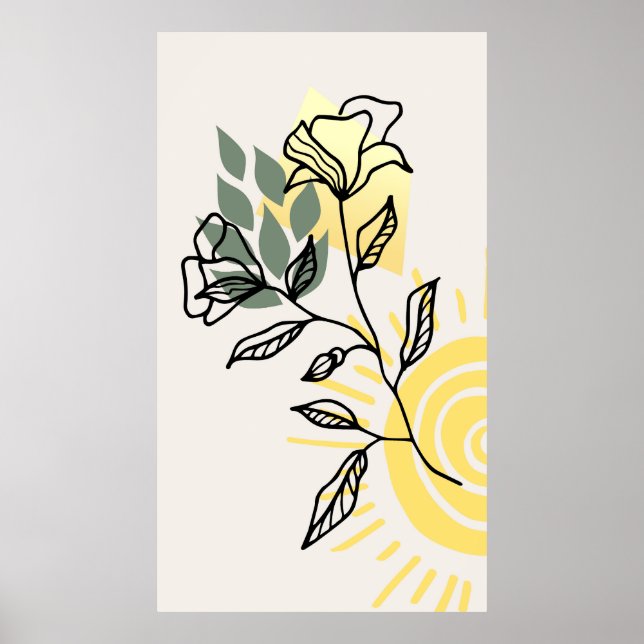 Modern trendy background design  poster (Front)