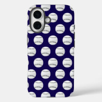 Modern Trendy Baseball Seamless Pattern