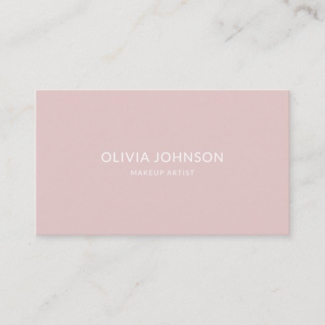 Modern Trendy Beauty or Professional  Business Card (Front)